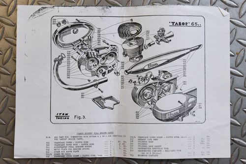 1959 ITOM TABOR SPORTS 65cc till salu (bild 83 av 84)