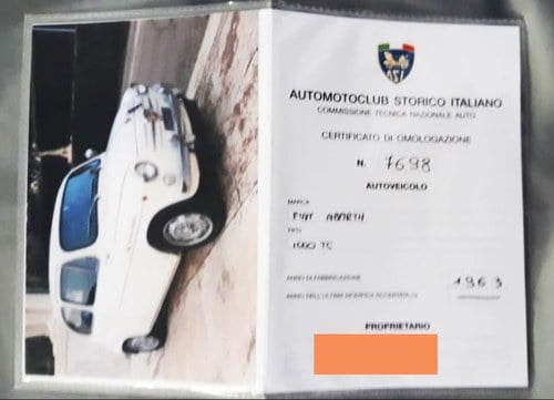 1963 Fiat Abarth 1000 TC For Sale (picture 63 of 63)