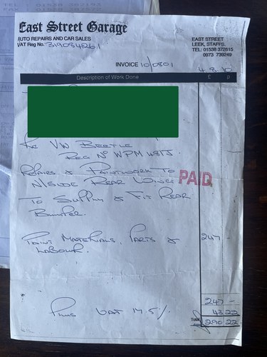 1970 Volkswagen Beetle Semi Auto zum Verkauf (Bild 211 von 213)