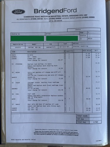 1979 Ford Cortina 2.0L Ghia Mk4 For Sale (picture 212 of 233)
