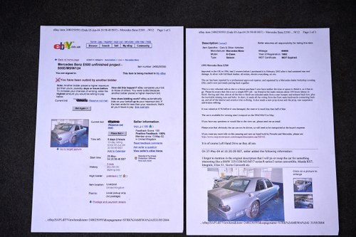 1992 Mercedes-Benz E500 W124 zum Verkauf (Bild 135 von 147)