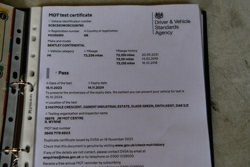 2005 Bentley Continental GT à venda (imagem 109 de 131)