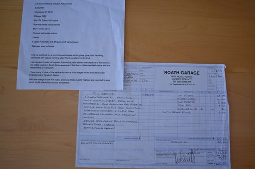 2006 AC Cobra V8 Replica by Hayden For Sale (picture 108 of 113)