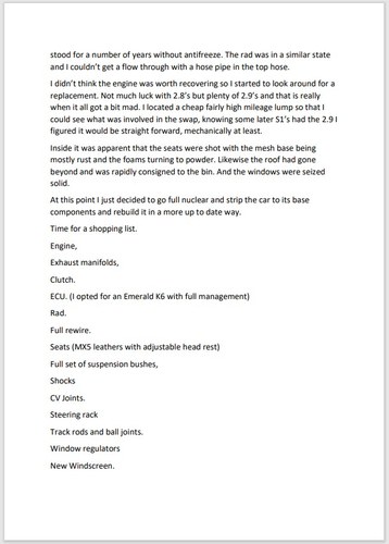 1988 TVR S1 2.9 litre V6 convertible In vendita (immagine 48 di 86)