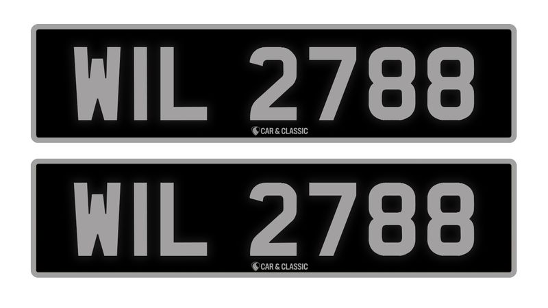 PRIVATE REG PLATE - WIL 2788 For Sale (picture 1 of 2)