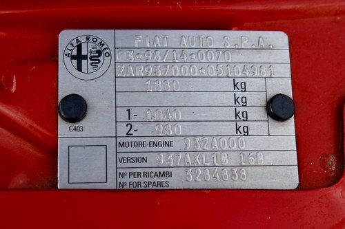 2003 Alfa Romeo 147 GTA For Sale (picture 73 of 109)