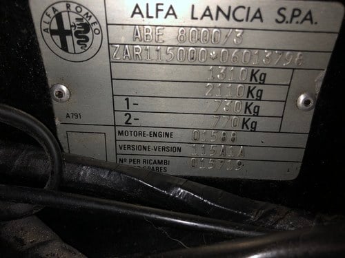 1991 Alfa Romeo Spider 2000 Series 4 In vendita (immagine 19 di 31)