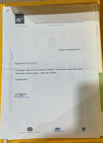 1961 Alfa Romeo Giulietta Spider In vendita (immagine 168 di 193)