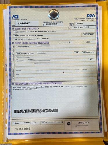 1961 Alfa Romeo Giulietta Spider In vendita (immagine 162 di 193)