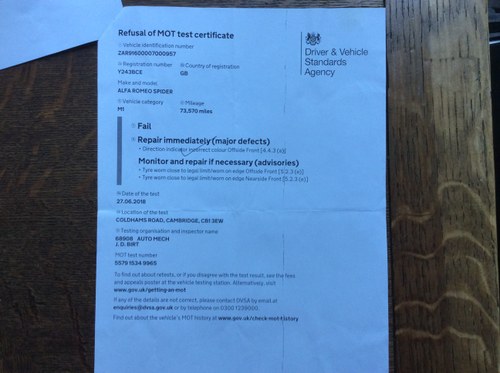 2001 Alfa Romeo Spider GTV In vendita (immagine 84 di 89)