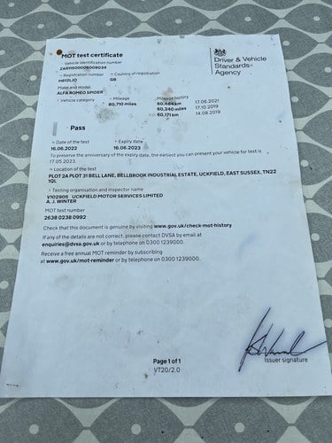 1991 Alfa Romeo Spider En venta (imagen 246 de 250)