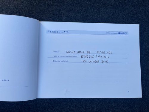 2005 BMW Alpina B5 E60 zum Verkauf (Bild 167 von 193)