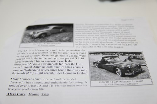 1949 Alvis TA14 Te koop (foto 80 van 84)