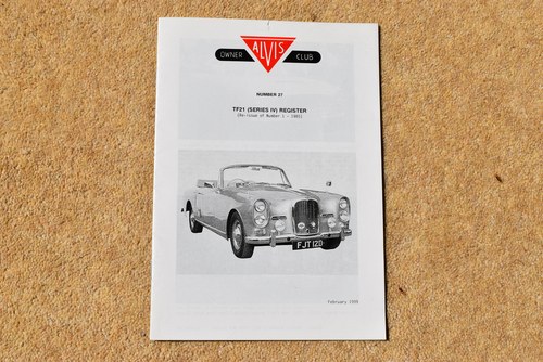 1966 Alvis TF21 Drophead Te koop (foto 107 van 111)