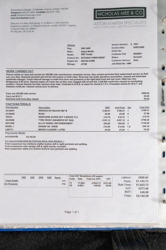 1998 Aston Martin DB7 In vendita (immagine 172 di 173)