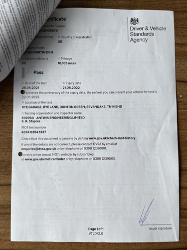 2018 Aston Martin DB11 Volante In vendita (immagine 270 di 271)