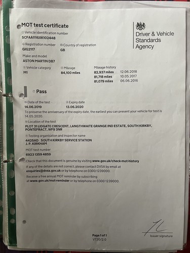 1999 Aston Martin DB7 Alfred Dunhill Special Edition For Sale (picture 215 of 232)