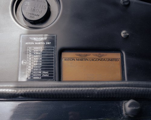 2002 Aston Martin DB7 Vantage Coupe For Sale (picture 83 of 104)