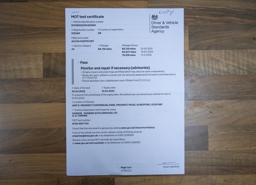 2001 Aston Martin DB7 Vantage Convertible For Sale (picture 163 of 172)