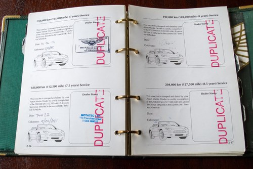 1996 Aston Martin DB7 Volante Manual For Sale (picture 244 of 247)