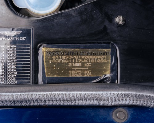 1996 Aston Martin Db7 zum Verkauf (Bild 109 von 125)