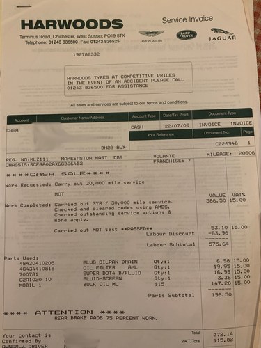 2006 - Aston Martin DB9 Volante Manual In vendita (immagine 113 di 133)