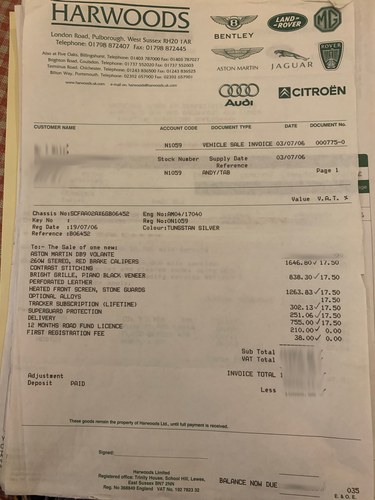 2006 - Aston Martin DB9 Volante Manual In vendita (immagine 111 di 133)