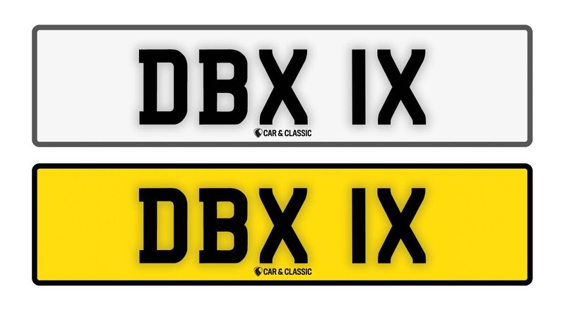 Private Reg Plate - DBX 1X For Sale (picture 1 of 3)