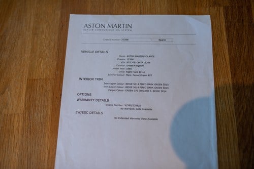 1985 Aston Martin V8 Volante à vendre (picture 227 of 253)