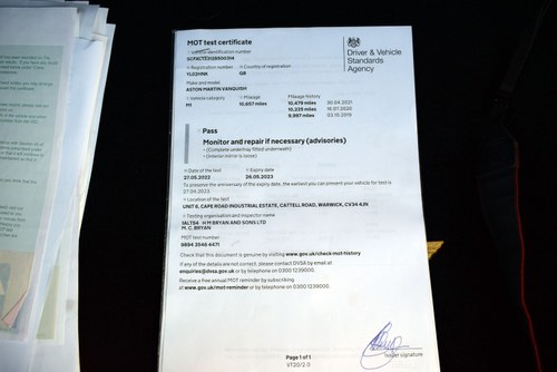 2002 Aston Martin V12 Vanquish - Only 11,757 miles! In vendita (immagine 107 di 147)