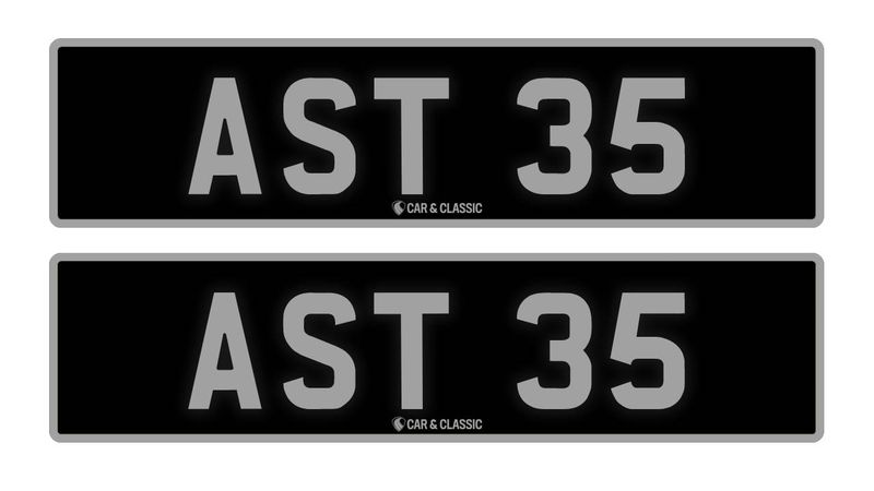 Private Reg Plate -  AST 35 In vendita (immagine 1 di 2)