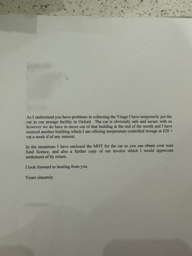 1990 Aston Martin Virage 5.3 V8 Automatic à venda (imagem 125 de 130)