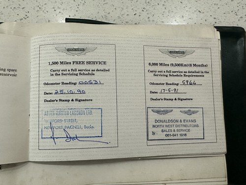 1990 Aston Martin Virage 5.3 V8 Automatic à venda (imagem 104 de 130)