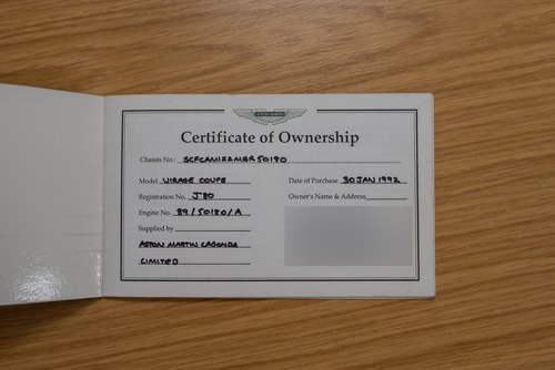 1992 Aston Martin Virage In vendita (immagine 198 di 258)