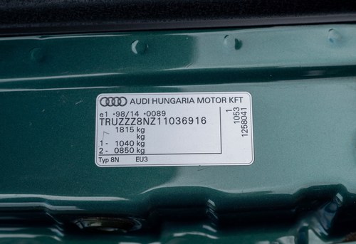 2001 Audi TT Roadster 225bhp (Baseball Spec) In vendita (immagine 136 di 199)