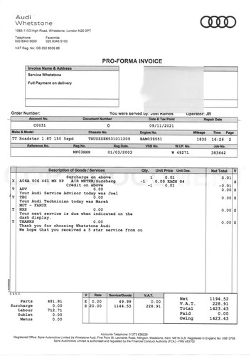 2003 Audi TT 225bhp Quattro For Sale (picture 73 of 74)