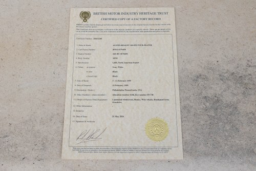 1959 Austin Healey 100/6 BN4 à vendre (picture 143 of 143)