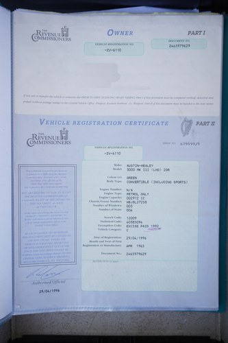 1965 Austin Healey 3000 In vendita (immagine 235 di 262)