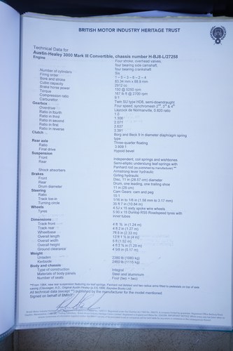 1965 Austin Healey 3000 In vendita (immagine 234 di 262)
