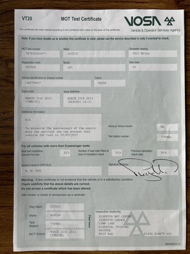 1953 Austin A40 Somerset à vendre (picture 225 of 233)