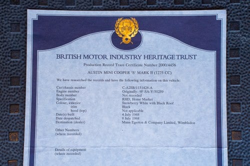 1967 Austin Mini Cooper S Mk2 En venta (imagen 159 de 171)