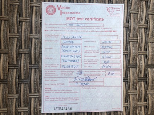 1970 Austin Mini Countryman Automatic For Sale (picture 159 of 165)