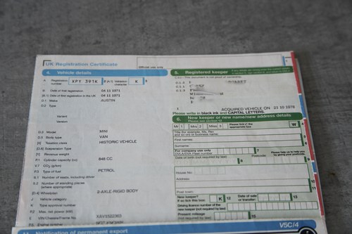 1971 Austin Mini zum Verkauf (Bild 172 von 173)