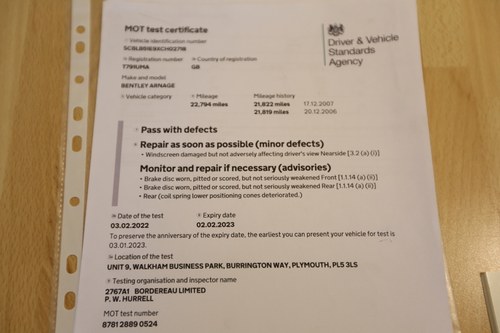 1999 Bentley Arnage Green Label For Sale (picture 107 of 118)