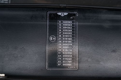 1999 Bentley Arnage (Pre-Green Label) For Sale (picture 210 of 245)