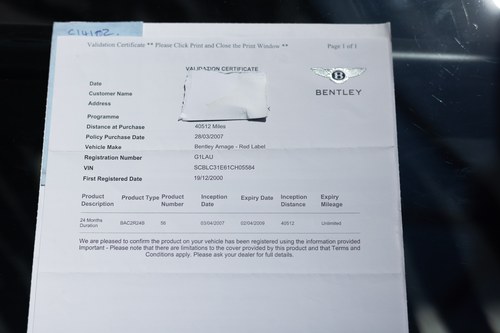 2000 Bentley Arnage Red Label Te koop (foto 219 van 246)