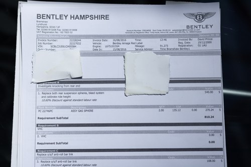 2000 Bentley Arnage Red Label Te koop (foto 154 van 246)