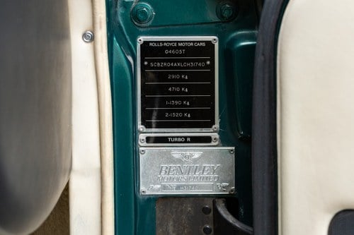 1990 Bentley Turbo R En venta (imagen 59 de 283)