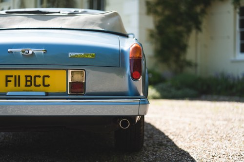 1989 Bentley Continental Convertible (Series II) In vendita (immagine 105 di 152)