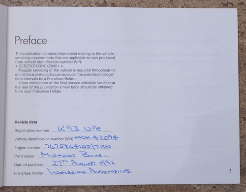 1992 Bentley Continental R originally owned by Sir Elton John In vendita (immagine 226 di 251)